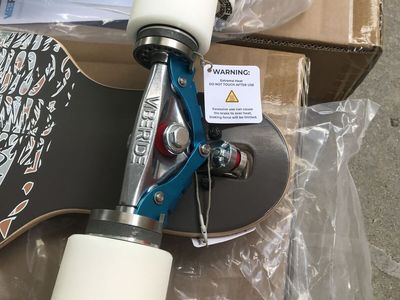 Vibe ride brake board longboard with disc brake's