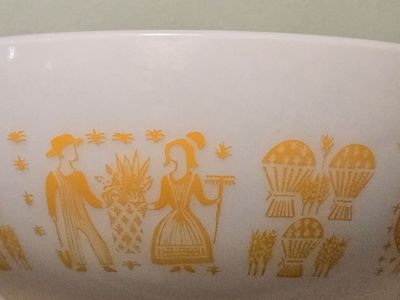 Vintage Rare Pyrex Pumpkin Orange Butterprint Cinderella Bowl