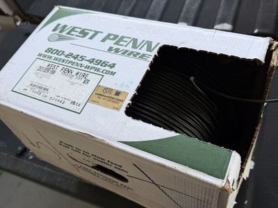 West Penn Wire 25293BBK – 1000 ft Shielded Communication Cable (Black, Stranded)