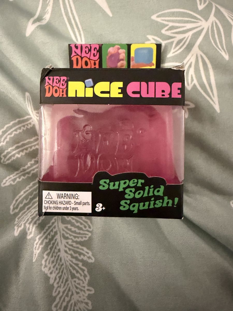 Nee Doh Nice Cube Super Solid Squish Fidget Toy Schylling, Pink
