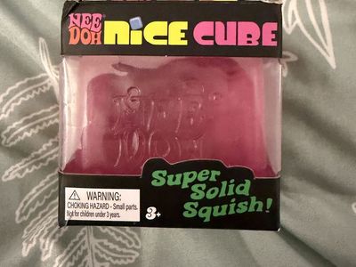 Nee Doh Nice Cube Super Solid Squish Fidget Toy Schylling, Pink