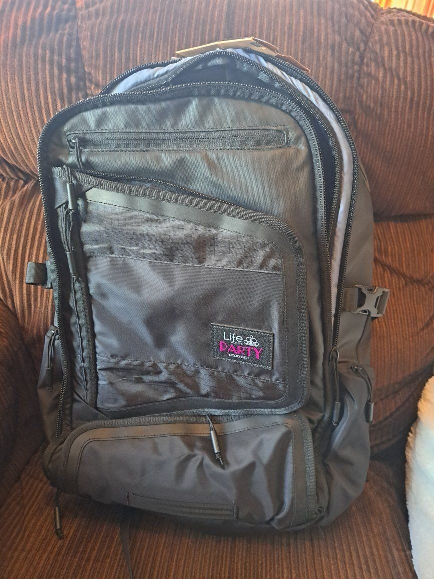 Brand new black Origaudio backpack 