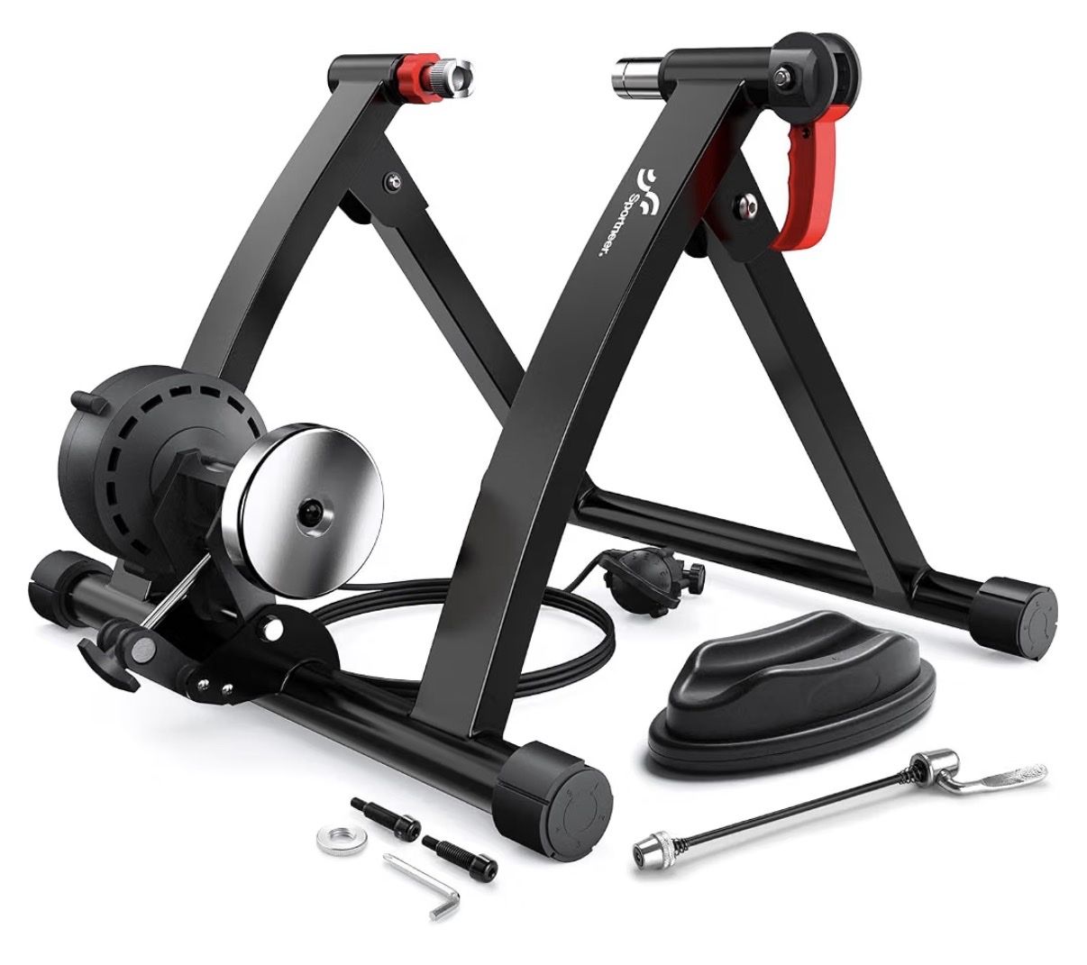 Sportneer Magnetic Indoor Cycling Bike Trainer Stand - 6 Resistance Levels