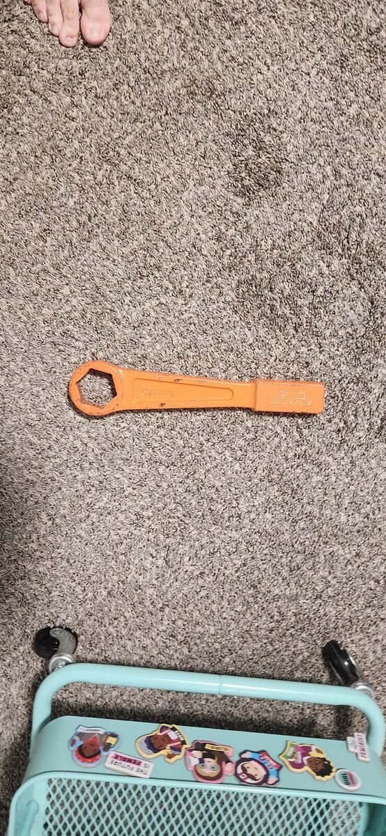 18H58 - Box Striking Wrench 6 Point Straight Handle HD Safety Orange - 1-13/16Inch
