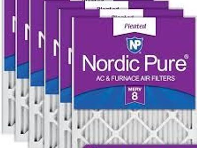 Nordic Pure 18x25x1 Pleated MERV 8 Air Filters 6-pack #96837