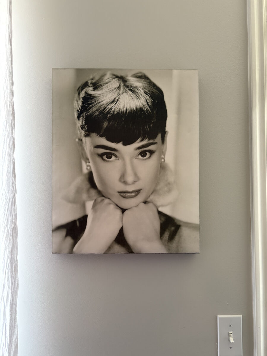 Audrey Hepburn Portrait Canvas Print, 15.5"x19.5"