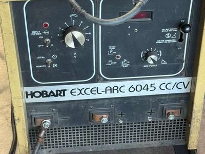Hobart Excel-Arc 6045 CC/CV Welder with Hobart 2410 Wire Feeder & Cart