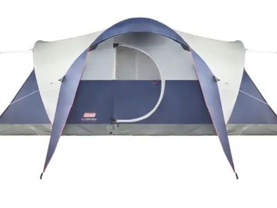 Coleman Montana 8-Person Tent, that three queen air beds, set up in 15 minutes,