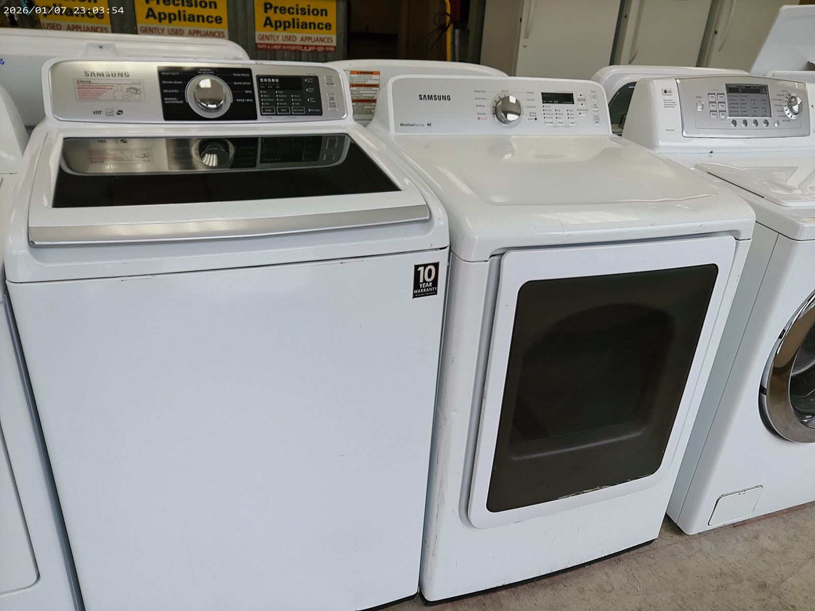 HE Top Load Washer and Electric Dryer~90 Day Guarantee