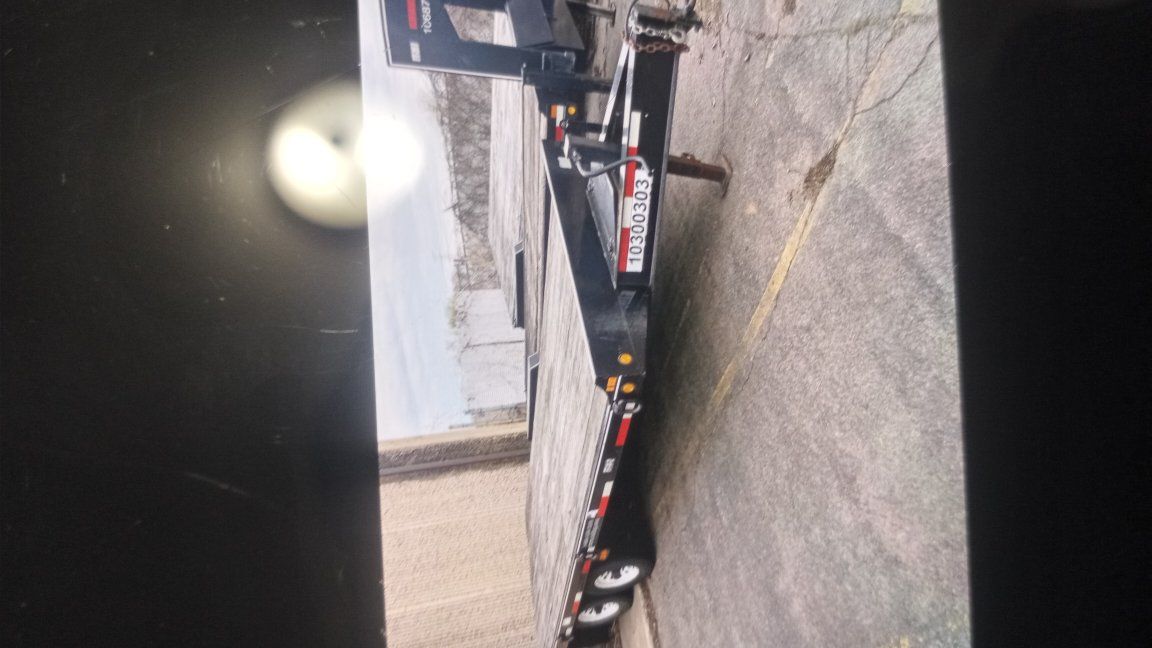 20' deckover flatbed trailer