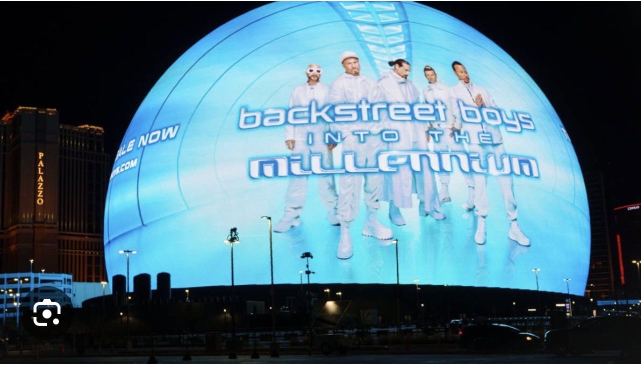 Backstreet Boys “Into The Millennium" Concert Ticket - Las Vegas Show at the Sphere July 25th 8:00