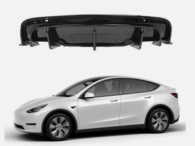 Brand New - Tesla Model Y Rear Diffuser Lip Splitter Bumper Lip Gloss Black 2020 -24