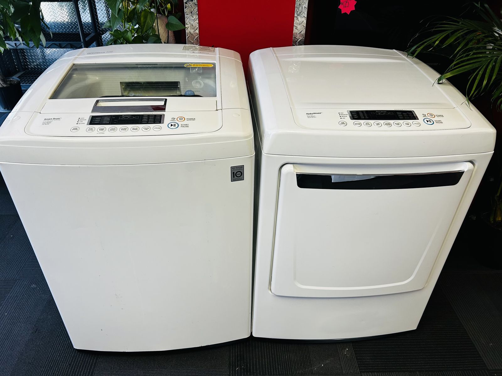 Lg Hydro Shield Electric Top Load Set