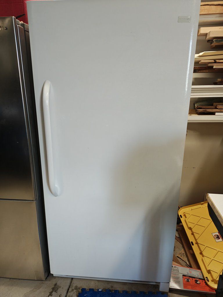Frigidaire White Stand Up Freezer (Model FFFU21M1QWE)