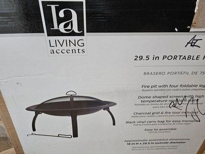 29.5” Portable Fire Pit
