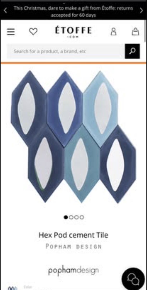 Hex Pod Cement Tiles (mid mod bright tiles)