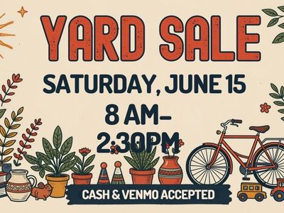 Huge 2-Family Moving & Yard Sale in Provo - Saturday 8am-2:30pm