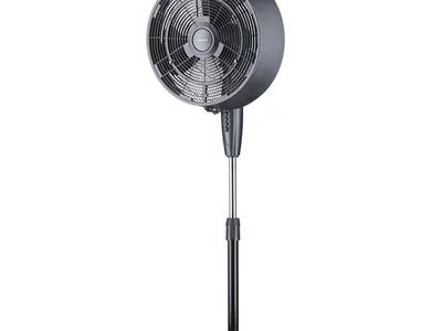 NewAir 18 in. 3-Speed Wide-Angle Oscillating Outdoor Misting Fan and Pedestal Fan