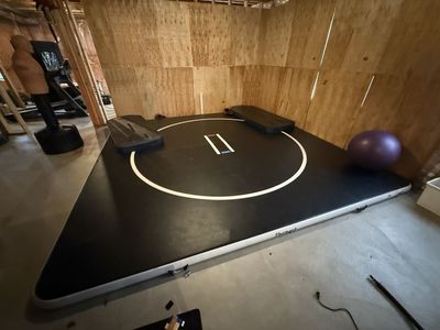 Gymnastics and wrestling portable air mat