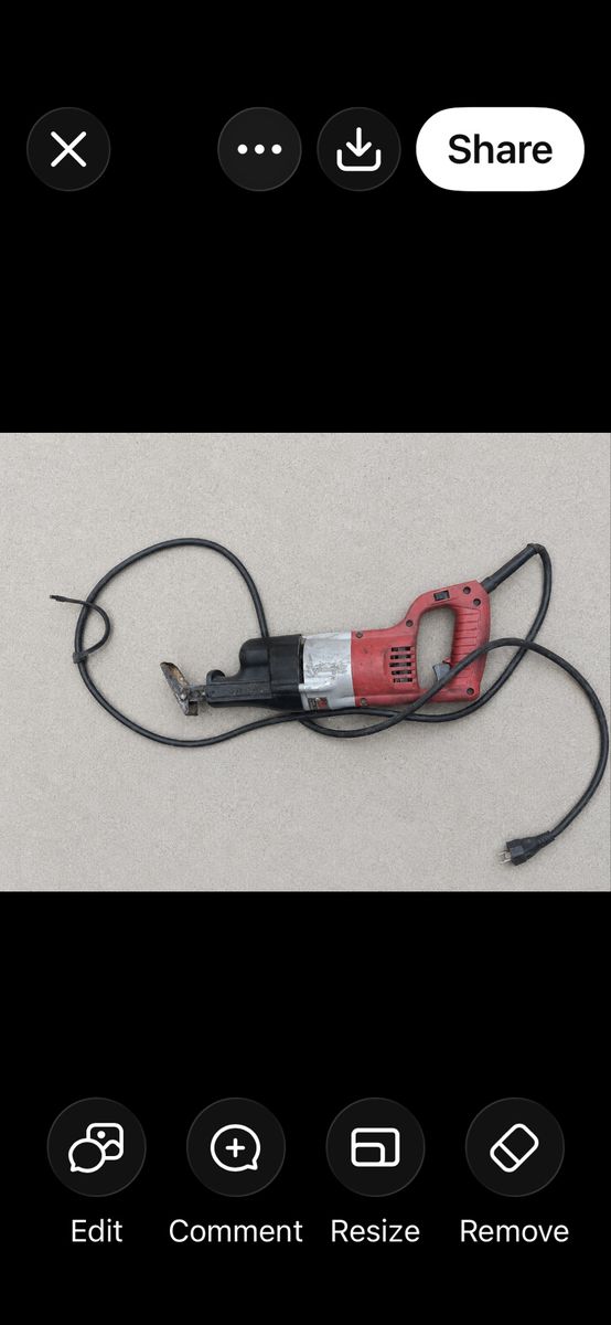 Milwaukee Sawzall Corded Reciprocating Saw