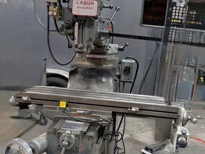 Lagun Vertical Knee Mill, Model FT 1, 9 x 42 Table, 3HP, DRO, Inverter Drive