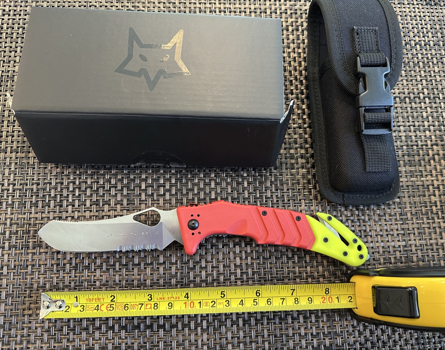 Fox ASLR rescue knife. New in box. Made in Italy