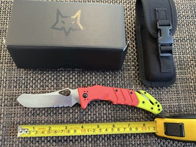 Fox ASLR rescue knife. New in box. Made in Italy