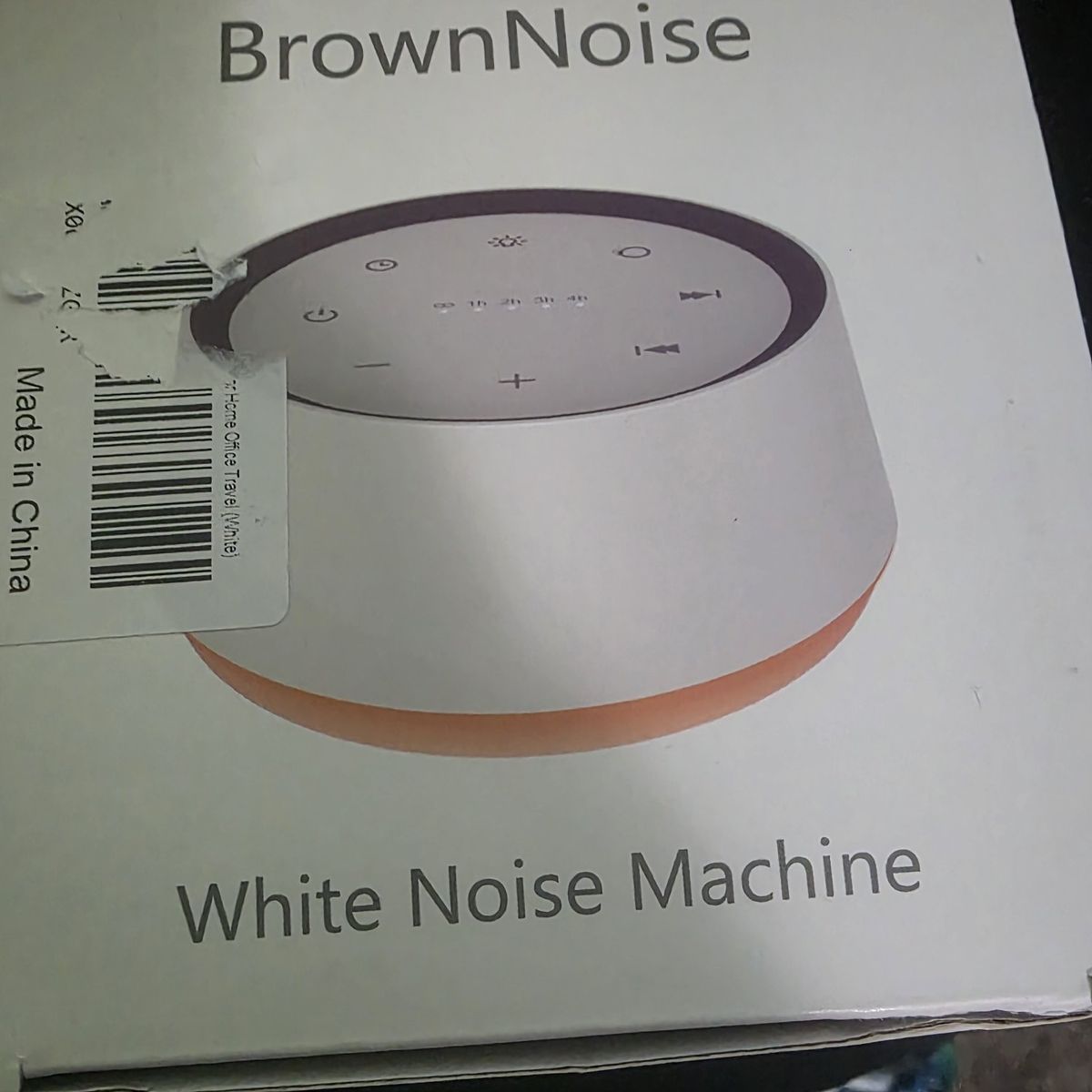 BrownNoise Sound & White Noise Machine with Night Light