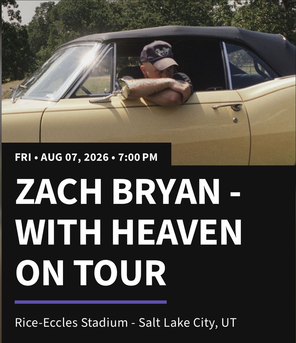 Zach Bryan Tickets — W15 Row 18 — $249 Each FIRM