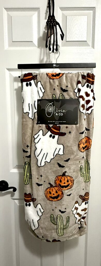 Halloween Cowboy Ghost Blanket