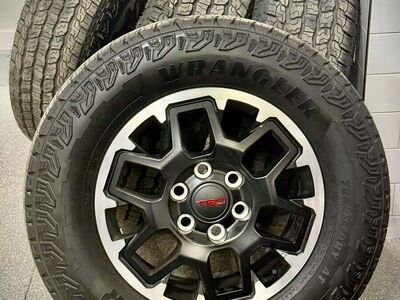 Brand new TRD wheels and Good Year tires.