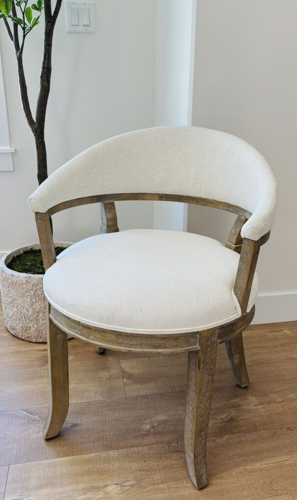 Ballard Designs Carlie Barrel Back Dining Chairs - Set of 2 - Excellent Condition!