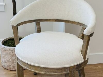 Ballard Designs Carlie Barrel Back Dining Chairs - Set of 2 - Excellent Condition!