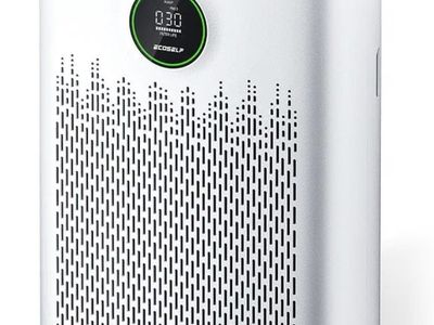 New! ECOSELF Air Purifier Home Large Room 2400 Ft² True HEPA Filter Smart Mode Aromatherapy