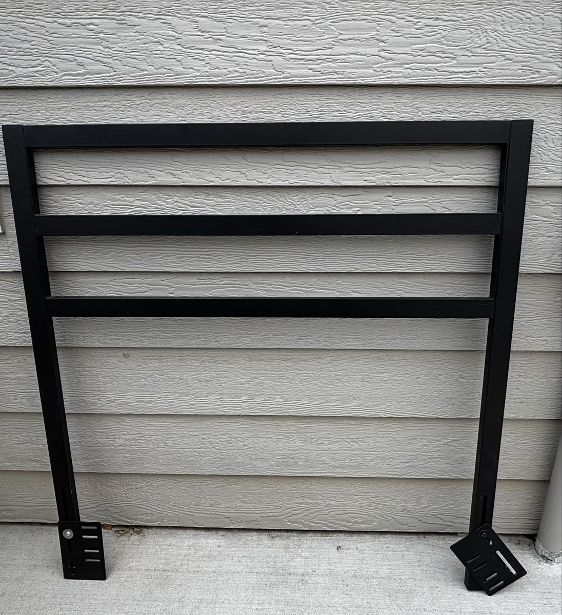 Black Metal Twin Headboard -