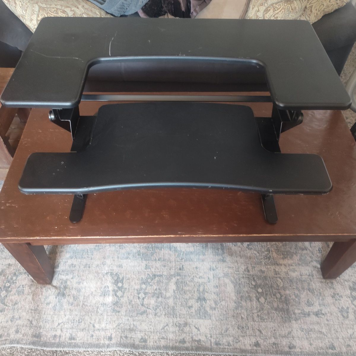 adjustable height desk topper. standing desk