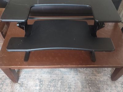 adjustable height desk topper. standing desk
