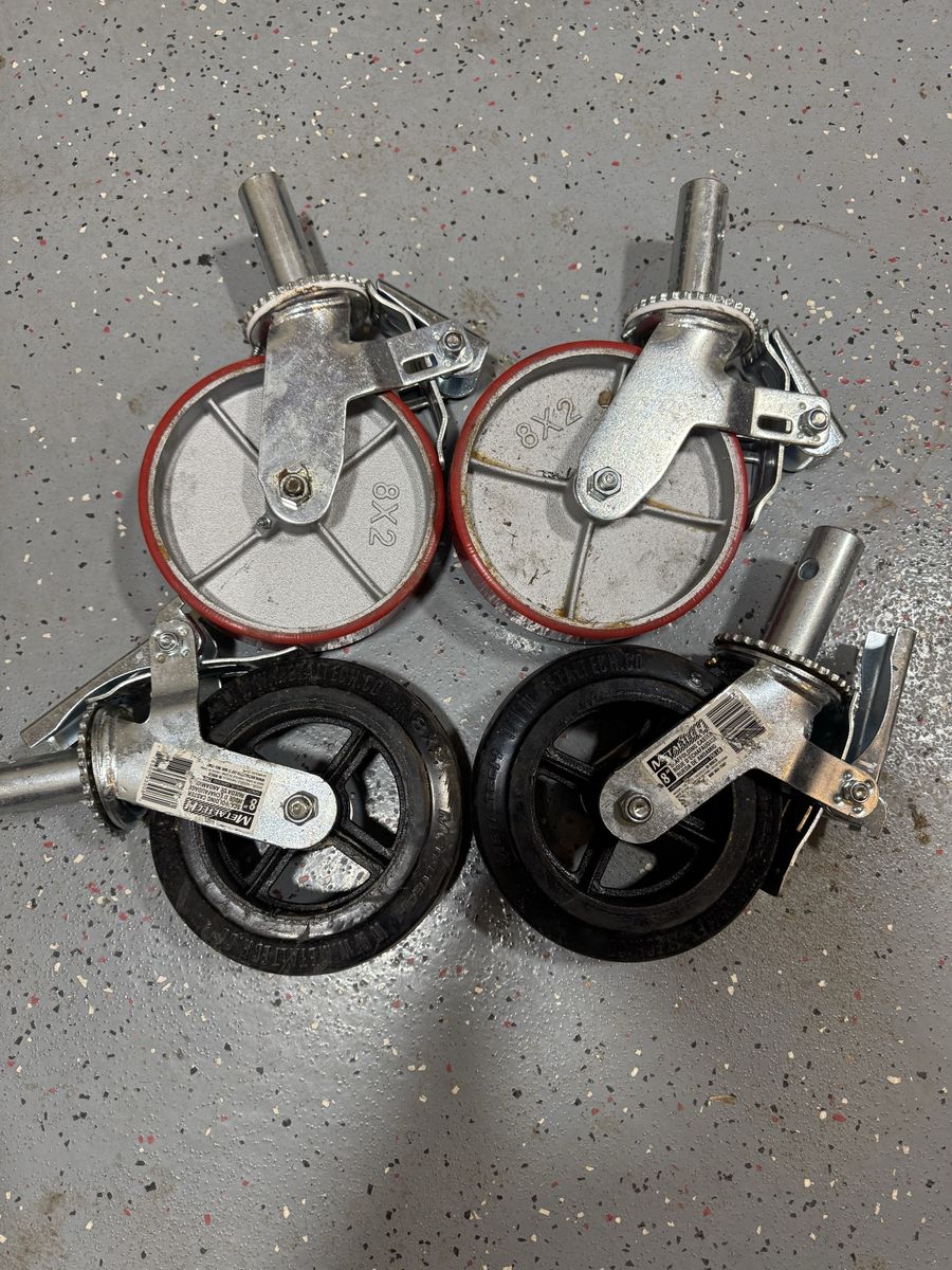 Set of 4 Scaffold Wheels