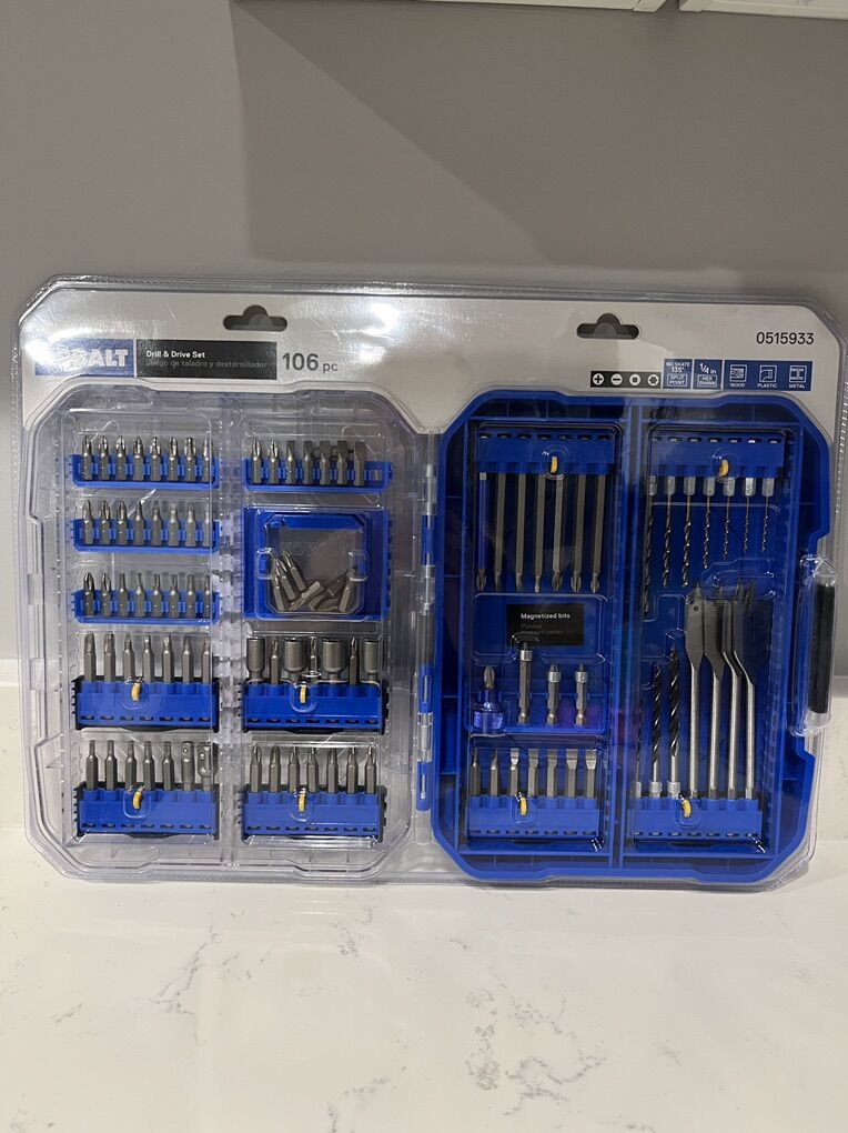 Kobalt 106-Piece Drill & Drive Bit Set - Brand New
