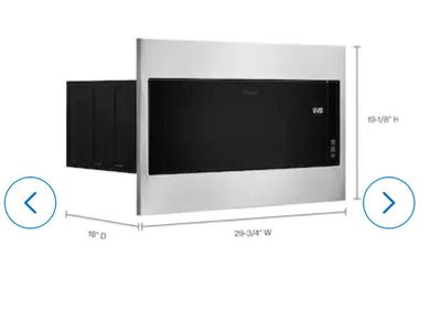 New Whirlpool Built-In Microwave with Standard Trim Kit