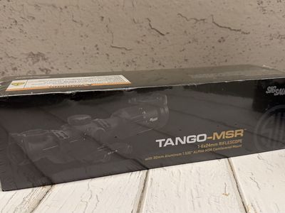 Sig Sauer TANGO-MSR 1-6x24mm Riflescope with 30mm Cantilever Mount SOT-61000