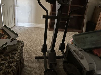 Black Elliptical Machine Exercise Equipment