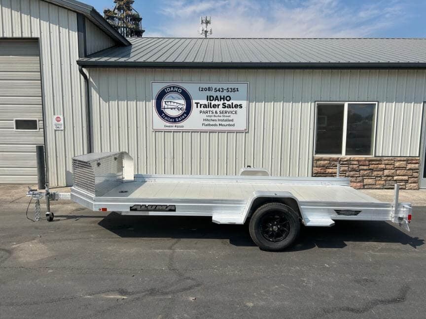 2027 Aluma UTR14S-R 78'x14' Utility Trailer w/ Front Box 3K Aluminum
