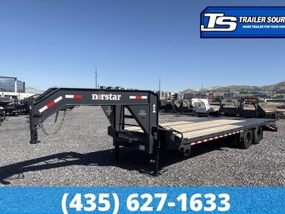 8.5x25 Norstar Iron Bull FXG Gooseneck Equipment Trailer - 22K GVWR - Max Ramps