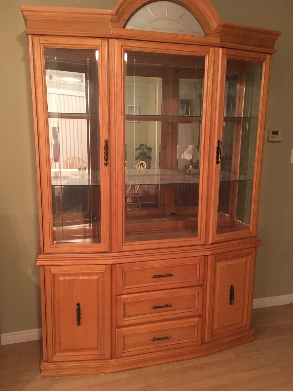 Buffet and Lighted Hutch