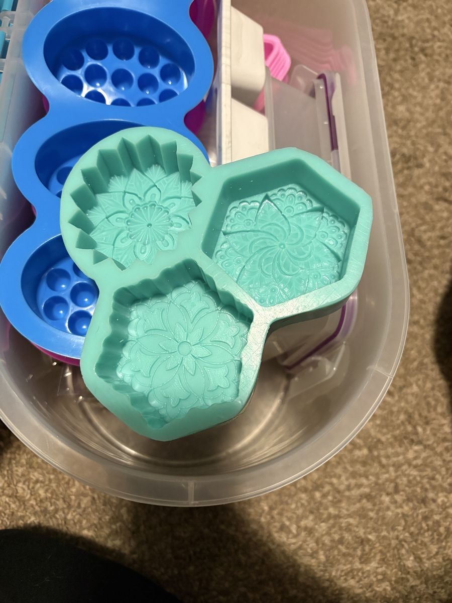 Silicone soap molds