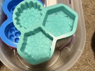 Silicone soap molds