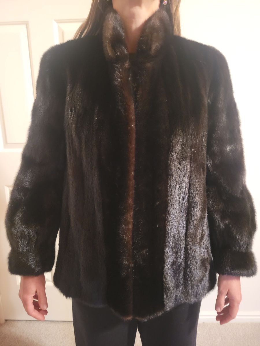 Stunning authentic Givenchy genuine mink fur coat