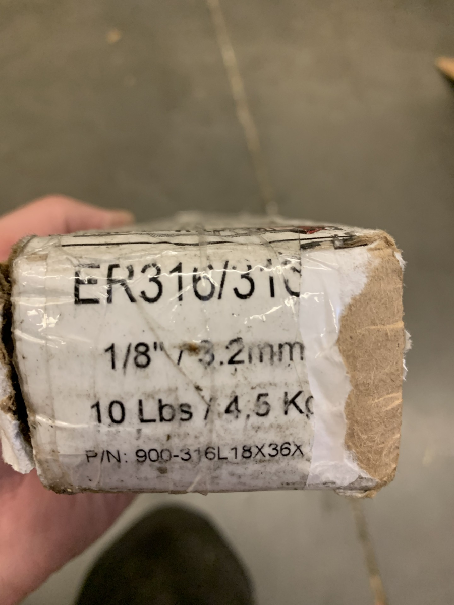 Tig Welding Rods 316L 1/8"x36" 10Lbs