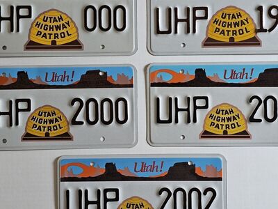 UTAH Highway Patrol License Plates